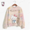 thumbnail image 2 of Sudadera con capucha de HELLO KITTY para mujer, ropa de calle con estampado de manga larga, estilo Harajuku, para otoño e invierno, 2 of 5