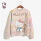 thumbnail image 2 of Sudadera con capucha de HELLO KITTY para mujer, ropa de calle con estampado de manga larga, estilo Harajuku, para otoño e invierno, 2 of 5