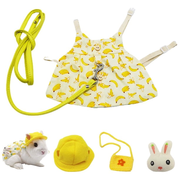 Conjunto De Ropa De Conejo, Accesorios De Correa Para Mascotas, Conjunto De Disfraces De Animales De Moda Encantadores Speravity PT002497-05
