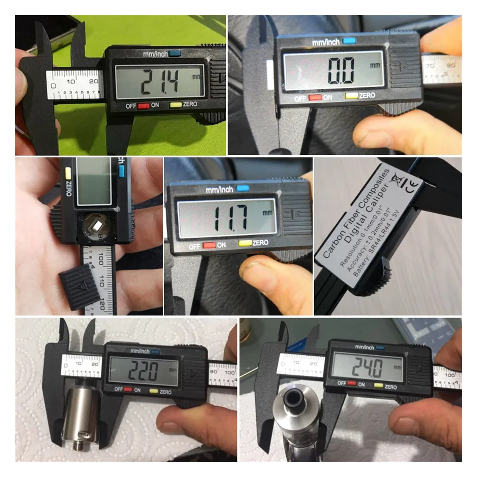 6 Inch 150mm Digital Vernier Caliper Plastic Carbon Fiber Micrometer Measuring Tool Depth Ruler Messschieber Paquimetro ,Precision Measuring