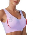 thumbnail image 4 of Ladies Traceless Comfortable Wireless Breathable Gathering Bra with Removable Padding for Daily Wear and Sleep, 4 of 6