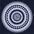 thumbnail image 1 of Ahgly Company Machine Washable Indoor Square Transitional Night Blue Area Rugs, 5' Square, 1 of 7