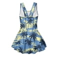 thumbnail image 5 of Uourmeti Vintage Tropical Palm Tree Print Skirted One-Piece Swim Dress for Girls - Quick Dry, Stretchy Beach & Pool Swimwear for Toddler to Teen Girls, 5 of 8