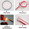 thumbnail image 5 of Tira de luces LED de circulación diurna CHAO para capó de coche impermeable flexible azul hielo 150 cm, 5 of 5