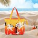 thumbnail image 5 of Beach Bag Waterproof Sandproof Women Tote Bag Pool Bag with Zipper for Gym Grocery Travel with Wet Pocket, 5 of 5