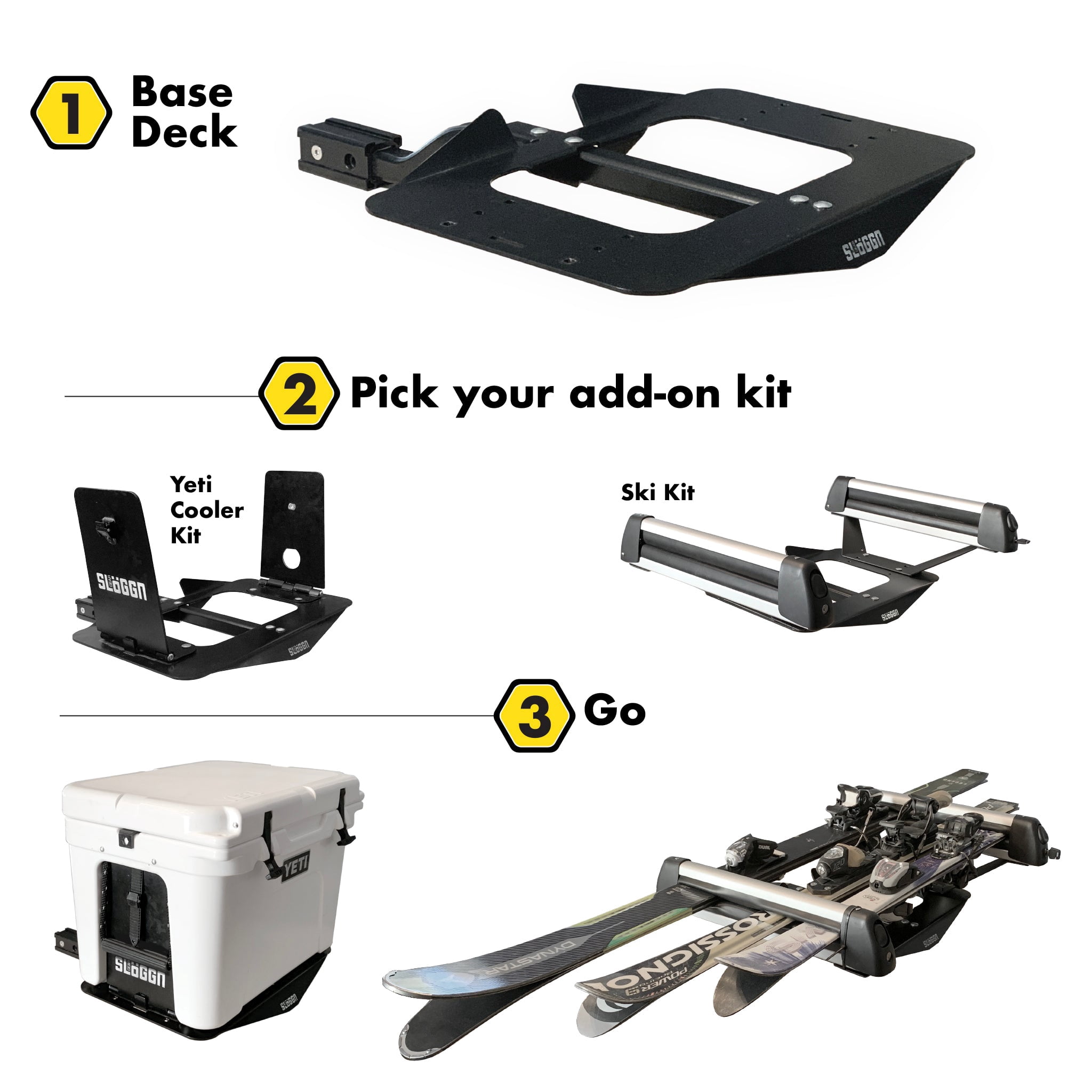 Sloggn Gear Company Thermocooler Kit with Base Deck, Black