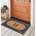 thumbnail image 6 of A1HC Natural Rubber & Coir 24x39 Monogrammed Doormat For Front Door, Anti-Shed Treated Durable Doormat for Outdoor Entrance, Heavy Duty, Low Profile, Easy to Clean, Long Lasting Front Porch Entry Rug, 6 of 6