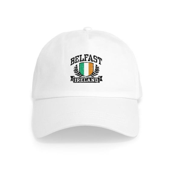 CafePress - Belfast Ireland Cap - Adjustable 100% Brushed Unisex Casual Cotton Baseball Cap, Beige, 1