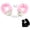 Pink, variant on Stainless Steel Pink Fluffy Handcuffs for Ankles and Wrist with Chain,Set Fuzzy Sweater Hand Cuff Set for Adults,Pink