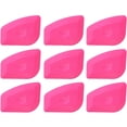 thumbnail image 1 of 9PCS Vinyl Label Scraping Tool Soft Blue Squeegee Auto Stickers Decals Screen Printing Sign Making Craft Flat Scraper (Hard Pink), 1 of 7