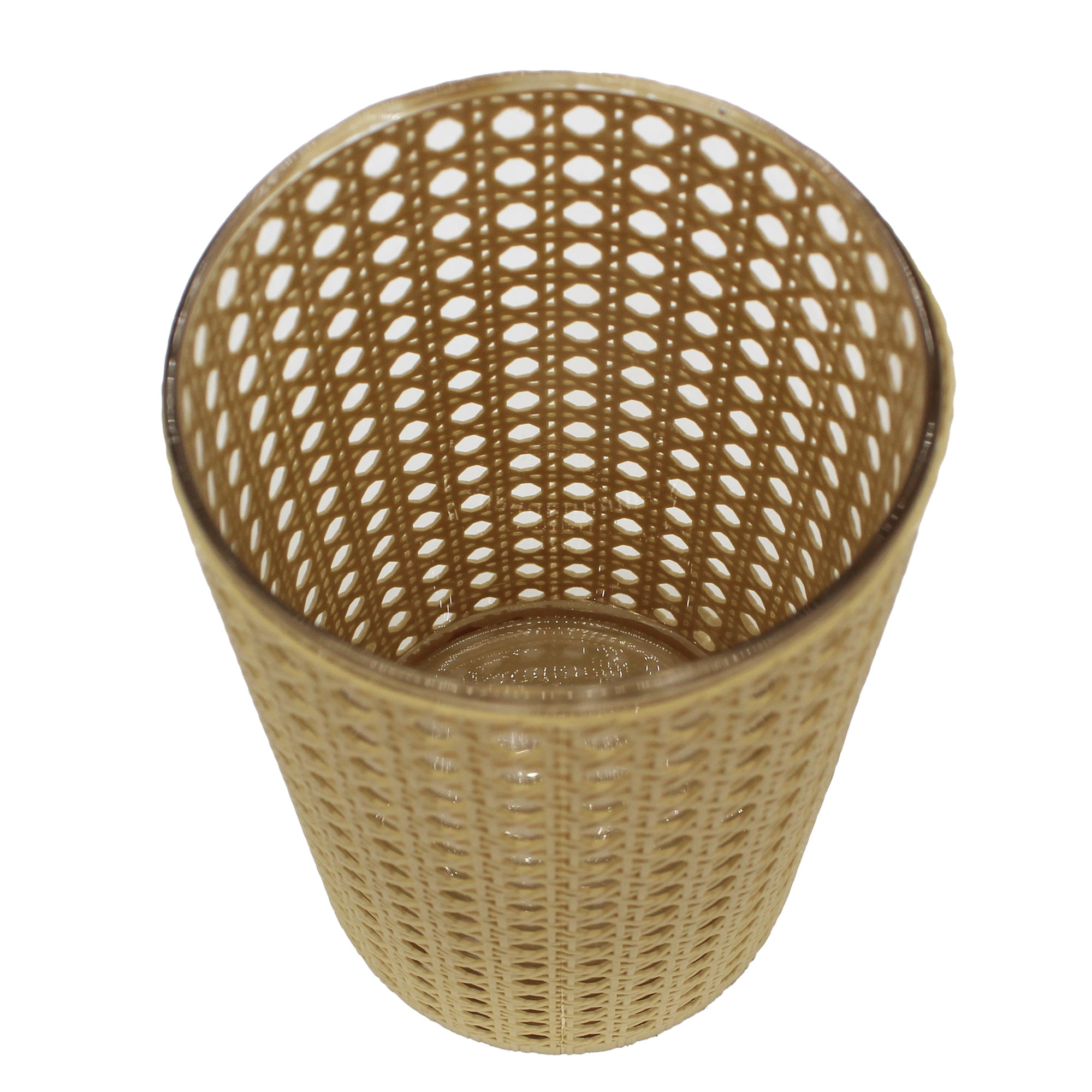 (2 pack) Better Homes & Gardens Wrapped Rattan Glass Hurricane Candle Holder, 8", Medium