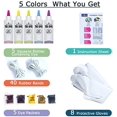 thumbnail image 3 of Tie Dye Kit 5 Colors Permanent Fabric Dye Art Set for Kids Adults for School, Homemade Party, Creative Groups Activities, DIY Gift, 3 of 8