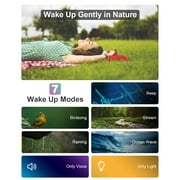 Sailstar Sunrise Alarm Clock, Touch Wake Up with Sunrise Simulation and Sunset Simulation, 3 Way Dimmable Bedside Lamp