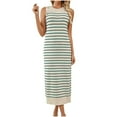 thumbnail image 1 of Mefallenssiah Chemise Classique Décontractée Tricotée à Rayures Robe Longue Robe à la Mode Femmes, 1 of 5