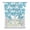 Aqua, Teal, White, variant on Turquoise Palm Tree Summer Tie Up Curtains for Kitchen Windows,Adjustable Rod Pocket Valance 63 Inch Long, Beach Tropical Coastal Window Treatment Balloon Roman Blind Shade, 52" x 63"