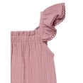 thumbnail image 2 of Modern Moments by Gerber baby Girl Long Leg Romper with Novelty Trim Detail, Sizes 0/3 Months - 24 Months, 2 of 7