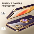 thumbnail image 4 of Funda Nonional para iPhone 11 con Anillo Giratorio y 2 Protectores de Pantalla, 4 of 5