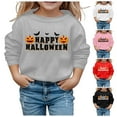 thumbnail image 5 of MIASHUI Halloween Girls Sweatshirt Cozy Letter Design Pumpkin Bat Pattern Festive Autumn Winter Warm Hoodies for Children, 5 of 5