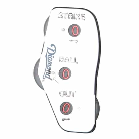 Umpire Equipment - Diamond Chrome Stainless Steel 3-Function Umpire Indicator