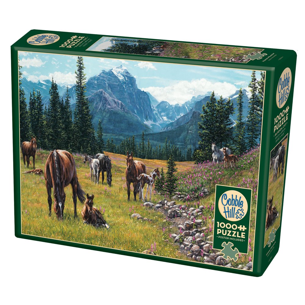 Cobble Hill Horse Meadow 1000 Piece Jigsaw Puzzle Cobble Hill Horse Meadow 1000 Piece Jigsaw Puzzle
