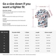 thumbnail image 5 of Disketp Men's Hawaiian Fourth Of July Party Print Shirts Button Down Holiday Beach Shirts-Large, 5 of 5