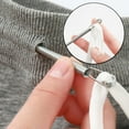 thumbnail image 5 of Multi-Function Foldable Spring Drawstring Threader Tool, 2026 New DIY Rope Threader Clip, Spring Drawstring Needle Threader, Stainless Steel, Easy To Use,  For Cords, Wires & Laces, 5 of 7