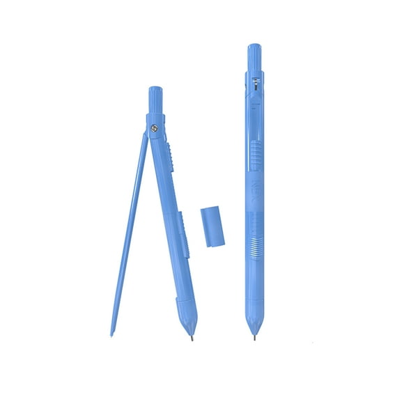 NBX Professional Compass with Mechanical Pencil Math Geometry Drawing Tools with 10pcs 0.7mm Leads Stationery
