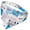 White, variant on Touchdog Cotton & Polyester Head-Popper Dog & Cat Bandana, White, L