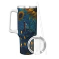 thumbnail image 2 of Uemuo Sunflower Castle Starry Sky Print 40oz Ice Bully With Handle And Straw Stainless Steel Vacuum Insulated Cup And 2 In 1 Straw Lid Insulated Travel Tumbler, 2 of 8