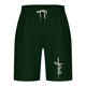 thumbnail image 4 of Mens Casual Shorts Lace-Up Elástico Cintura Bolsillo Ejercicio Fitness Hogar Pantalones de Media Longitud para Diario, 4 of 4