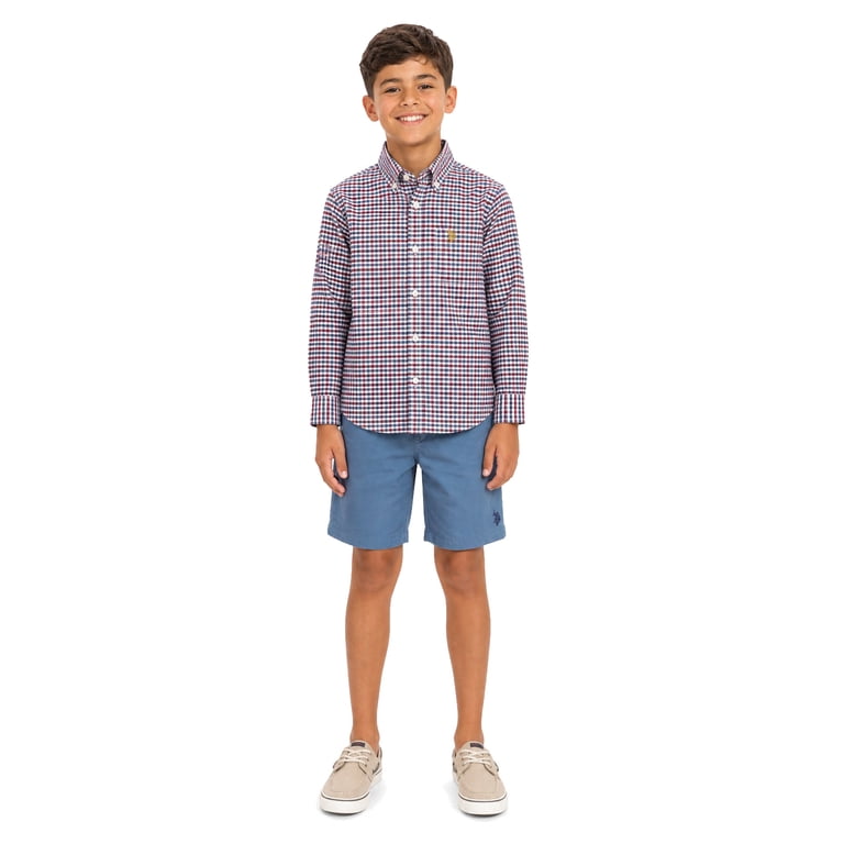U.S. Polo Assn. Boys Long Sleeve Button Down Shirt photo 2