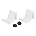 thumbnail image 4 of Soporte para mando de juego de 2 piezas, acrílico blanco, duradero, con abrazadera de alambre para organizar auriculares., 4 of 14