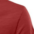 thumbnail image 5 of Krdevn Men's V-Neck T-Shirts Loose Fit Bamboo Cotton Casual Tees Breathable Summer Shirts Comfortable Stretch Daily Wear,Color: Red Size: 4XL, 5 of 5