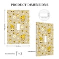 thumbnail image 5 of Zufioo Cute Bee Gnomes Print Switch Wall Plate, Dustproof and Heat-resistant Decorative Wall Switch Cover, Suitable for Residential and Commercial Areas-Mid-size, 5 of 8