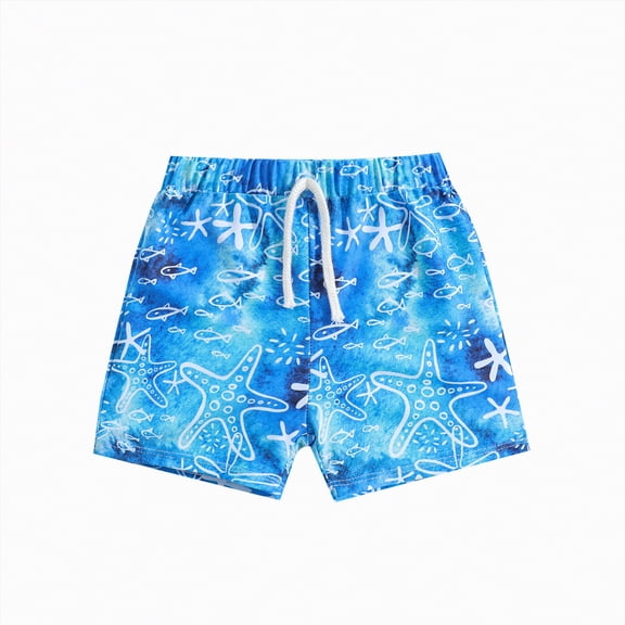 Hessimy Boys Swim Trunks Bathing Suit Swim Shorts for Boys Swimming Trunks Swimsuit Board Shorts(Blue,6-12 Months)