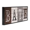 thumbnail image 2 of Stupell Industries Farmhouse Rustic Bath Letters Black Framed Giclee Art, 24 x 10, by Susan Arnot, 2 of 7