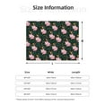 thumbnail image 5 of Naloa Pink Sleeping Fox Flannel Fleece Throw Blanket for Bed Couch, Thick Blanket - All Seasons Suitable for Women, Men and Kids-80"x60", 5 of 6