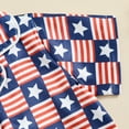 thumbnail image 5 of Okbabeha Toddler Baby Girl Boy 4th Of July Pajamas Set,Fourth of july American Flag Short Sleeve Button Tops+Shorts Sleepwear, 5 of 7