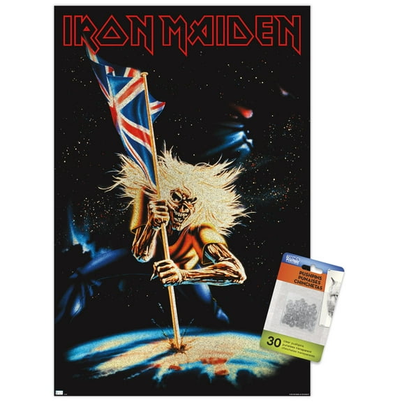 Iron Maiden - Hellfire Wall Poster with Push Pins, 14.725" x 22.375"