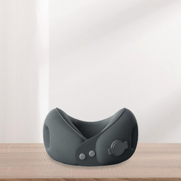 Almohada de viaje inflable, almohada para el cuello lavable, ultraligera, almohada inflable, almohada de soporte para el cuello para el hogar, la Sin estuche de almacenamiento