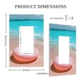 thumbnail image 3 of KLL Pink Float Ring On Beach Pattern Electrical Outlet Covers, 3" x 5" 1 Pack Electric Receptacle Plug Covers for Decorator Receptacle Outlet & Switch-Style U, 3 of 6