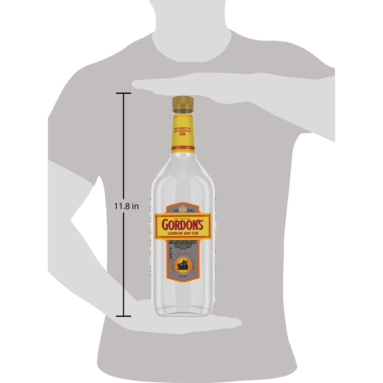 Gordon's London Dry Gin, 1 L, 40% ABV - Walmart.com