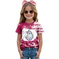 thumbnail image 2 of CAUYDY Halloween Toddler T-Shirts Kids Baby Girls Boys Pumpkin Graphic Tee Tops Spooky Season Tops(Hot Pink,5-6 Y), 2 of 4