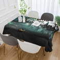 thumbnail image 4 of Coolnut Halloween Pumpkin Cemetery Rectangle Tablecloth 54x72In,Dinner Table Cover for Outdoor & Indoor Patio, Picnic, BBQ, Holiday Party Halloween Decoration, 4 of 7