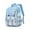 Blue, variant on Girls Backpack Ideal Elementary Middle School Backpacks for Kids Cute Kawaii Large Capacity Bookbag with Reflective Strip, Purple