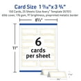 thumbnail image 6 of Avery Place Cards, 1-7/16" x 3-3/4", Gold Border, 150 Cards (35701), 6 of 12
