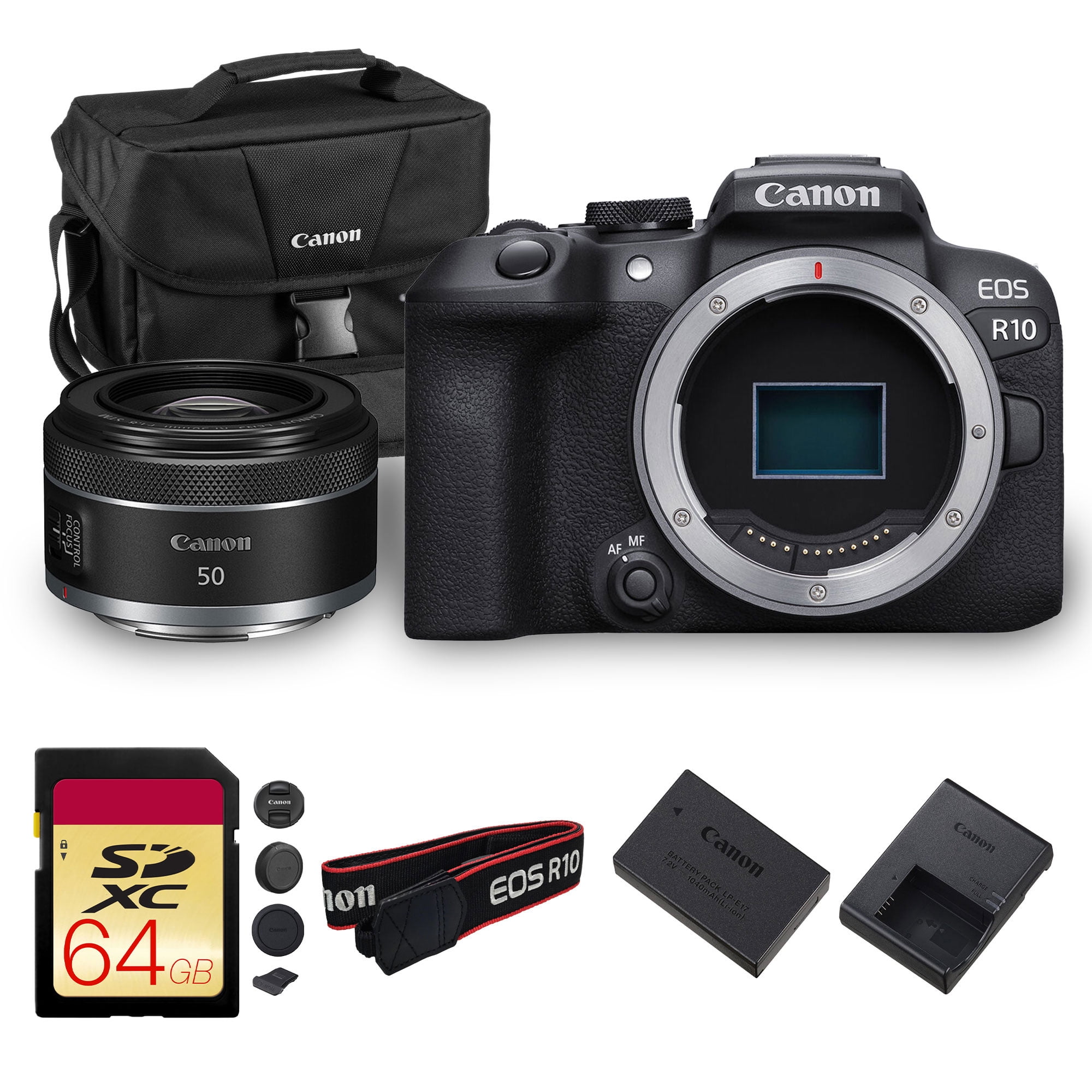 Canon EOS M10 Mirrorless Digital Camera with 15-45mm Lens (Black