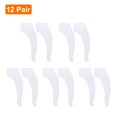 thumbnail image 3 of 12 Pairs Glasses Ear Grip Silicone Elastic Ear Hook Eyewear Retainer, Clear, 3 of 7