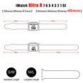 thumbnail image 3 of Funda y correa para Apple Watch, pulsera deportiva de silicona, 44mm, 45mm, 42mm, 40mm, 41mm, 38mm, iWatch 8, 7, 6, 5, 4, 3, SE, 3 of 4