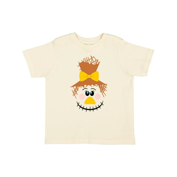 Inktastic Halloween Fall Cute Smiling Scarecrow Face Girls Toddler T-Shirt